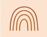 Illustration représentant un arc en ciel