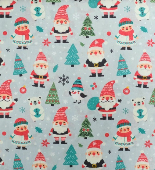 Bonnets de Noël Fond Bleu Gris