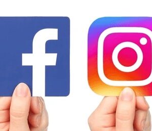 Logo des réseaux sociaux instagram et facebook