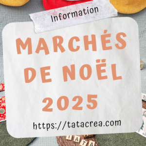 Visuel informant de ma présence à 2 marchés de Noël en 2025